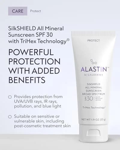ALASTIN Skincare SilkSHIELD Mineral Sunscreen SPF 30 1.9 oz | Broad-spectrum, fast-absorbing, hypoallergenic face sunblock thumbnail 2