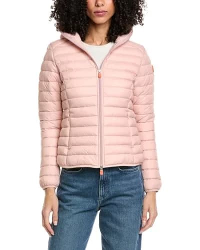 Save The Duck Daisy Lightweight Animal-Free Windproof Water-Repellent Jacket | Blush Pink, Medium thumbnail 1
