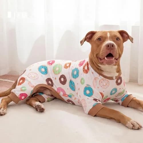 KYEESE Velvet Dog Pajamas for Large Dogs XXXL | Soft, Breathable & Cozy for Indoor Comfort thumbnail 5