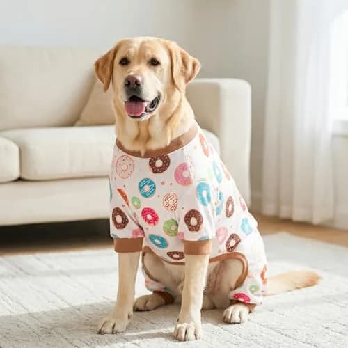 KYEESE Velvet Dog Pajamas for Large Dogs XXXL | Soft, Breathable & Cozy for Indoor Comfort thumbnail 2