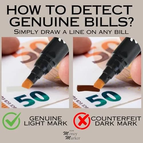 HVM Counterfeit Money Detector Pen (500 Pack) | Detect Fake Bills with Special Ink thumbnail 5
