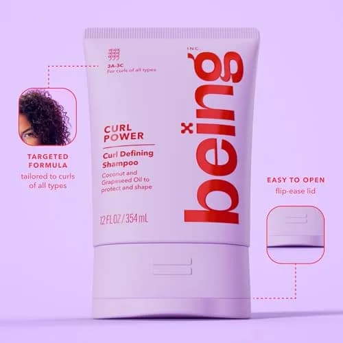 being CURL POWER Curl Defining Shampoo & Conditioner Set 354mL | Hydrates & Defines Type 3A–3C Curls thumbnail 4