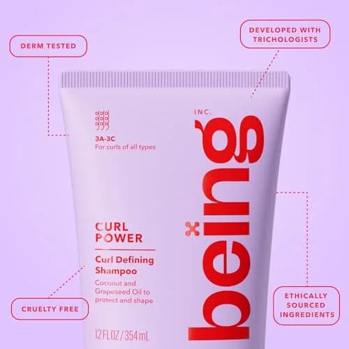 being CURL POWER Curl Defining Shampoo & Conditioner Set 354mL | Hydrates & Defines Type 3A–3C Curls thumbnail 7
