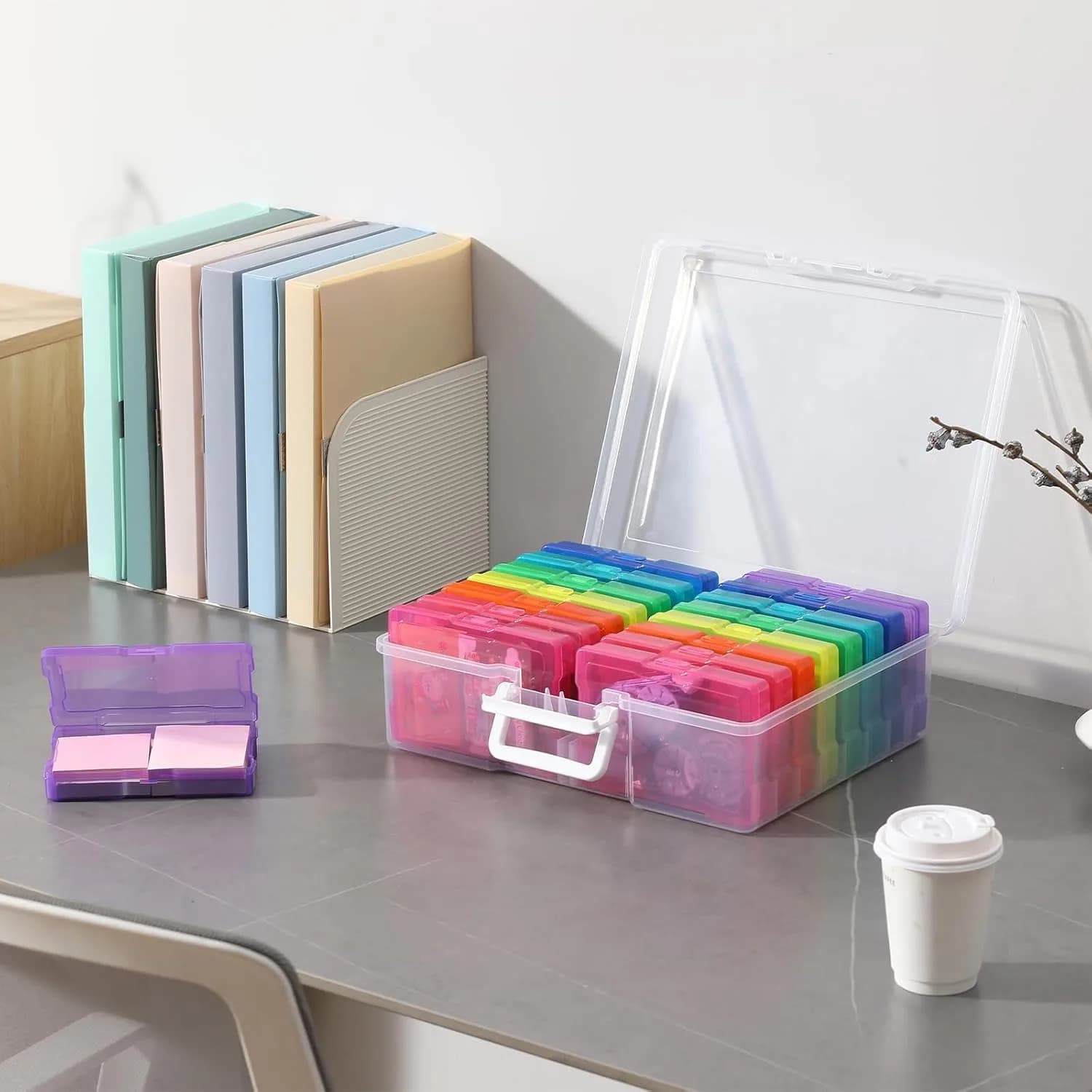 novelinks Photo Storage Box with 16 Inner Containers | 1600 Photo Capacity (Outer: 30.5x37.6x13cm, Inner: 12x17x3.1cm) - view 5