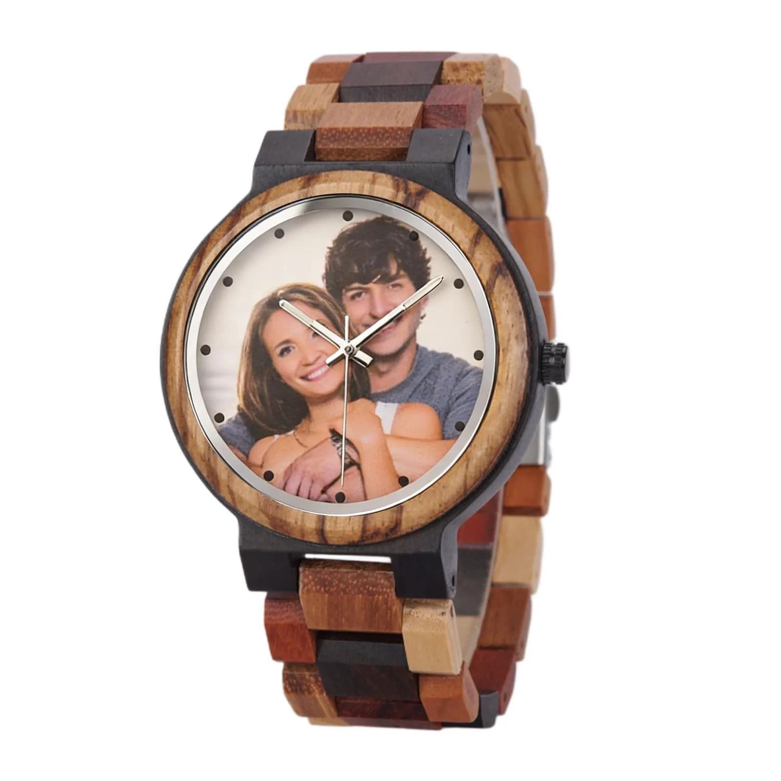 BOBO BIRD Custom Wood Watch for Women & Men | Natural Wood & Mixed Materials, Week & Date Display