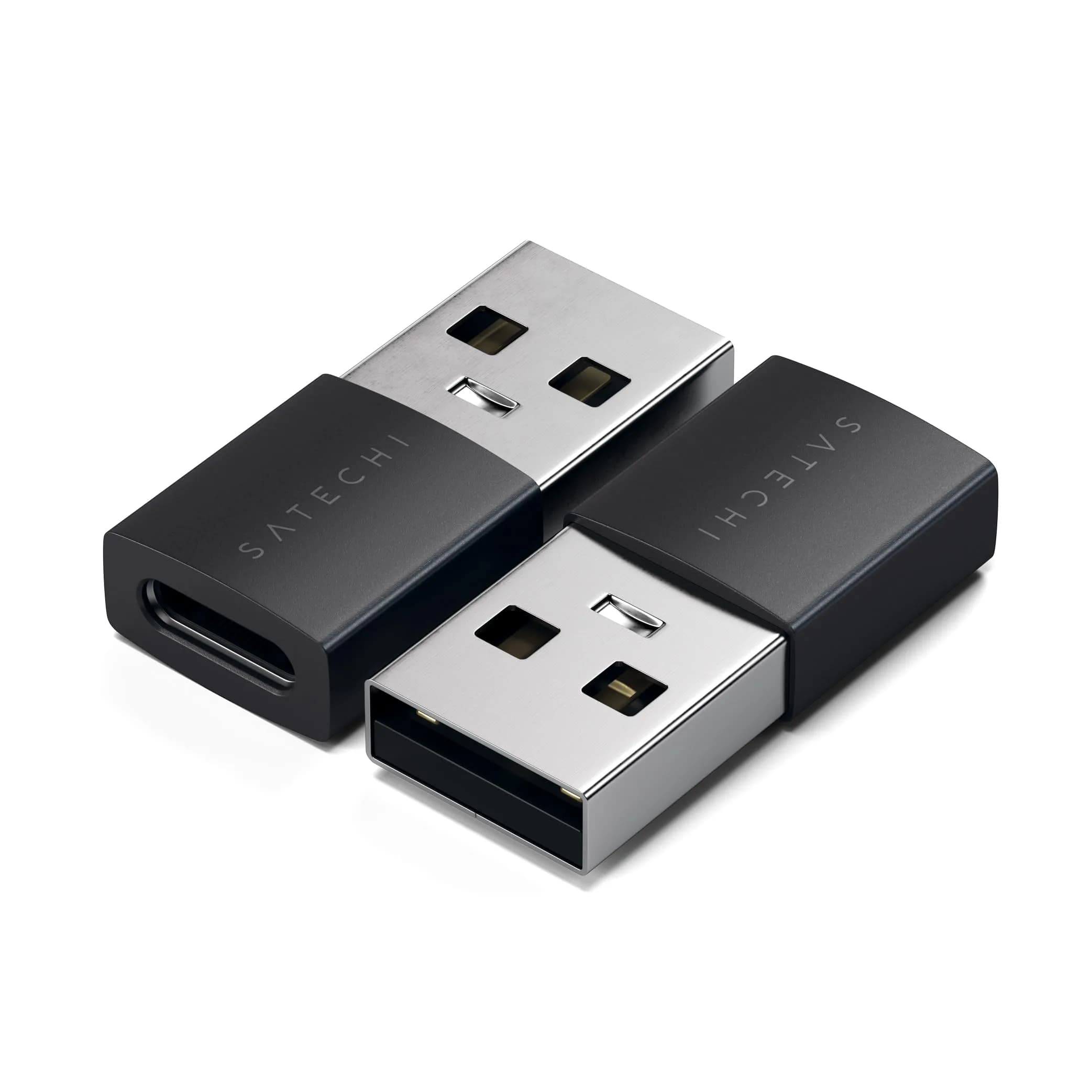Satechi USB-A to USB-C Adapter (2-Pack) 10Gbps | Space Black — Space Black