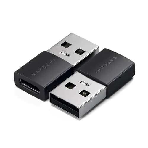 Satechi USB-A to USB-C Adapter (2-Pack) 10Gbps | Space Black thumbnail 1