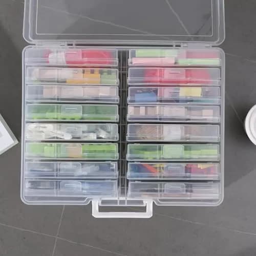 novelinks Photo Storage Box with 16 Inner Containers | 1600 Photo Capacity, 39.5cm x 32.9cm x 26.7cm thumbnail 4