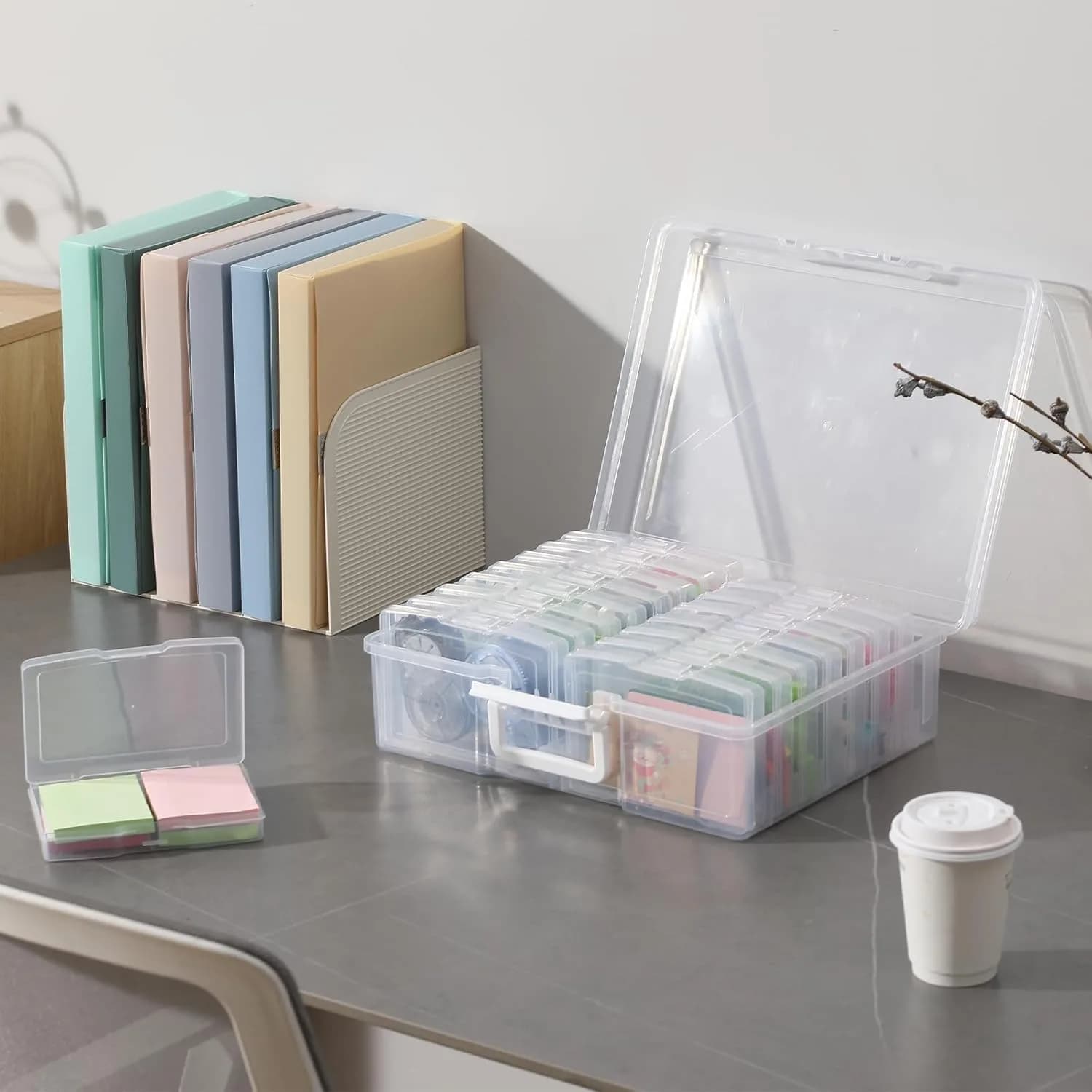 novelinks Photo Storage Box with 16 Inner Containers | 1600 Photo Capacity, 39.5cm x 32.9cm x 26.7cm - view 6