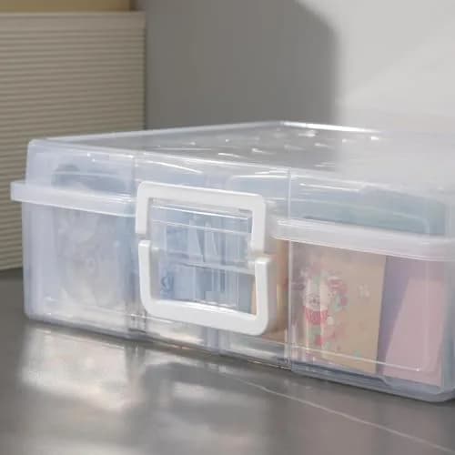 novelinks Photo Storage Box with 16 Inner Containers | 1600 Photo Capacity, 39.5cm x 32.9cm x 26.7cm thumbnail 3