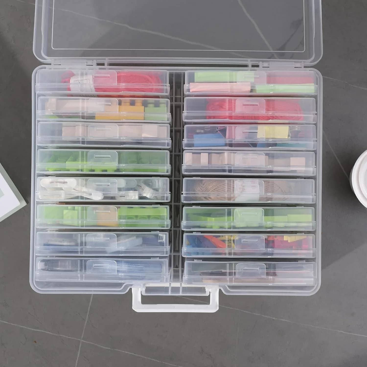 novelinks Photo Storage Box with 16 Inner Containers | 1600 Photo Capacity, 39.5cm x 32.9cm x 26.7cm - view 4