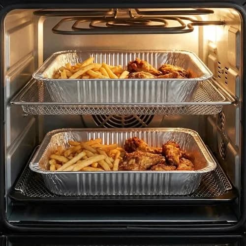 WAWINY 9x13 Thickened Aluminum Foil Pans 20 Pack | Extra Deep Disposable Roasting & Baking Pans thumbnail 5