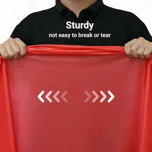 Auros 10-Pack Red Plastic Tablecloths 54x108 | Waterproof, Disposable, Fits 6-8FT Tables thumbnail 3