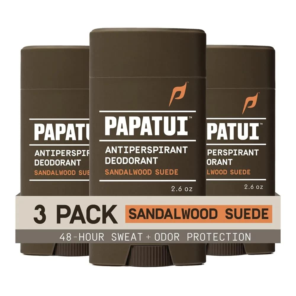 PAPATUI by Dwayne Johnson Antiperspirant Sandalwood Suede 2.6 oz | Long-lasting sweat & odor control