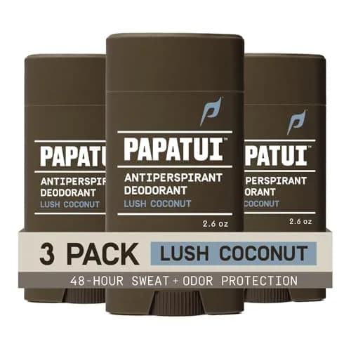 PAPATUI by Dwayne Johnson Antiperspirant Lush Coconut 2.6 oz (3pk) | Long-lasting sweat & odor control, vegan, tropical scent thumbnail 1