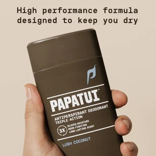 PAPATUI by Dwayne Johnson Antiperspirant Lush Coconut 2.6 oz (3pk) | Long-lasting sweat & odor control, vegan, tropical scent thumbnail 4