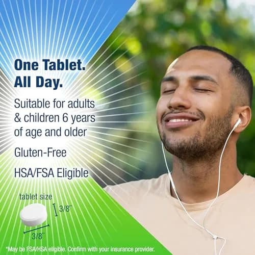 Contac Allergy Relief Tablets, Loratadine 10 mg, 150 Count | 24-Hour Non Drowsy Allergy Control thumbnail 4