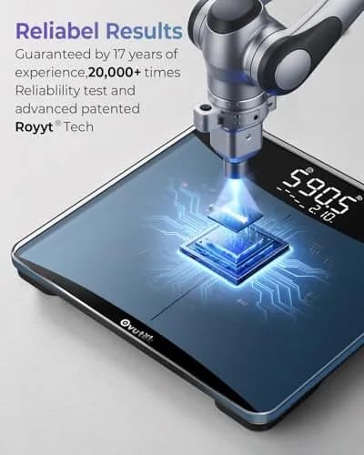 Ovutek 600lb Digital Body Weight Scale with Weight Trends & Large LED Display | 272 kg (600 lb) Capacity, 0.05 kg Accuracy thumbnail 4