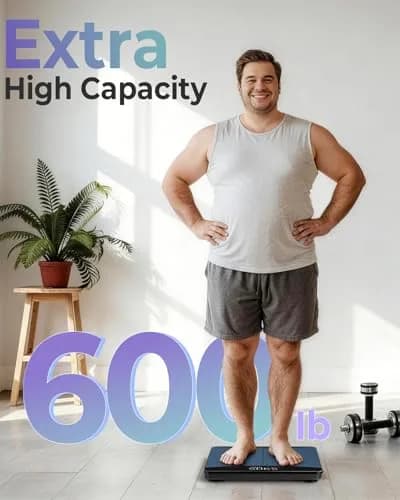 Ovutek 600lb Digital Body Weight Scale with Weight Trends & Large LED Display | 272 kg (600 lb) Capacity, 0.05 kg Accuracy thumbnail 2