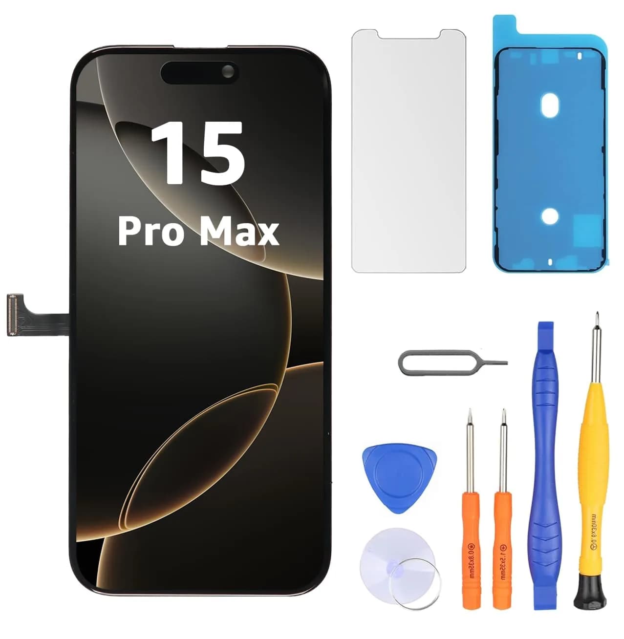 LL TRADER 6.7" LCD Display for iPhone 15 Pro Max with Repair Kit - main product image