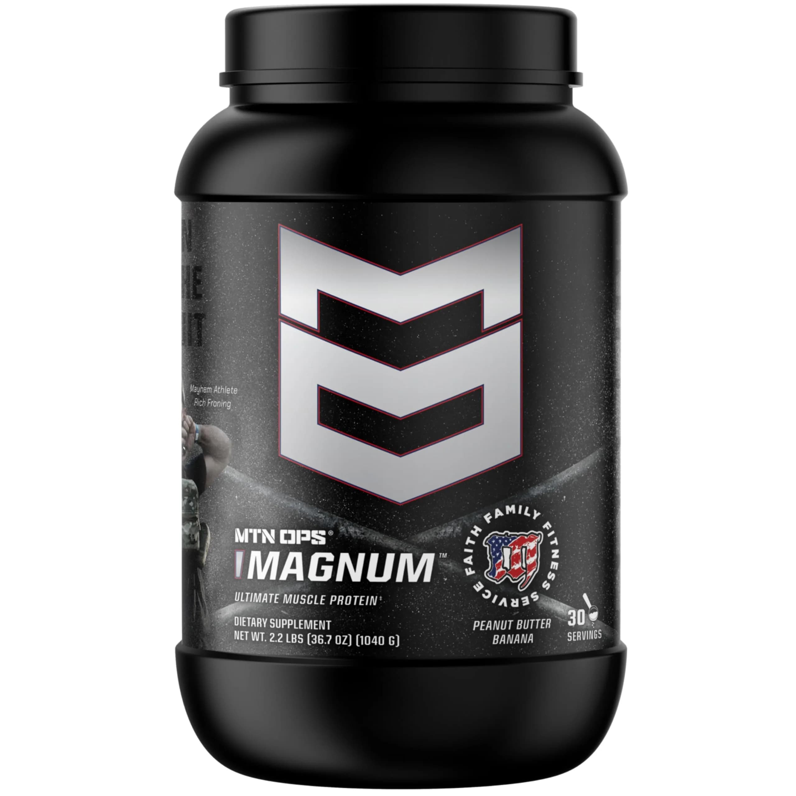 MTN OPS Magnum Whey Protein Powder, Peanut Butter Banana | 2.11 lb | Supports Lean Muscle & Recovery
