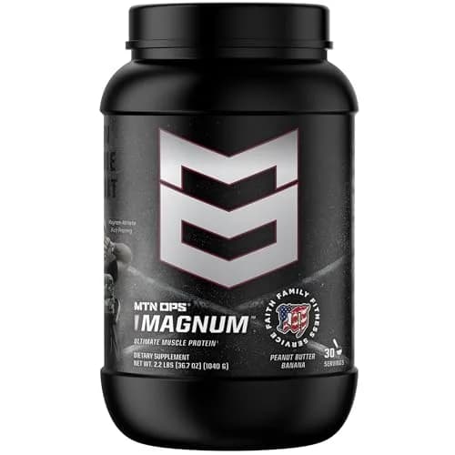 MTN OPS Magnum Whey Protein Powder, Peanut Butter Banana | 2.11 lb | Supports Lean Muscle & Recovery thumbnail 1