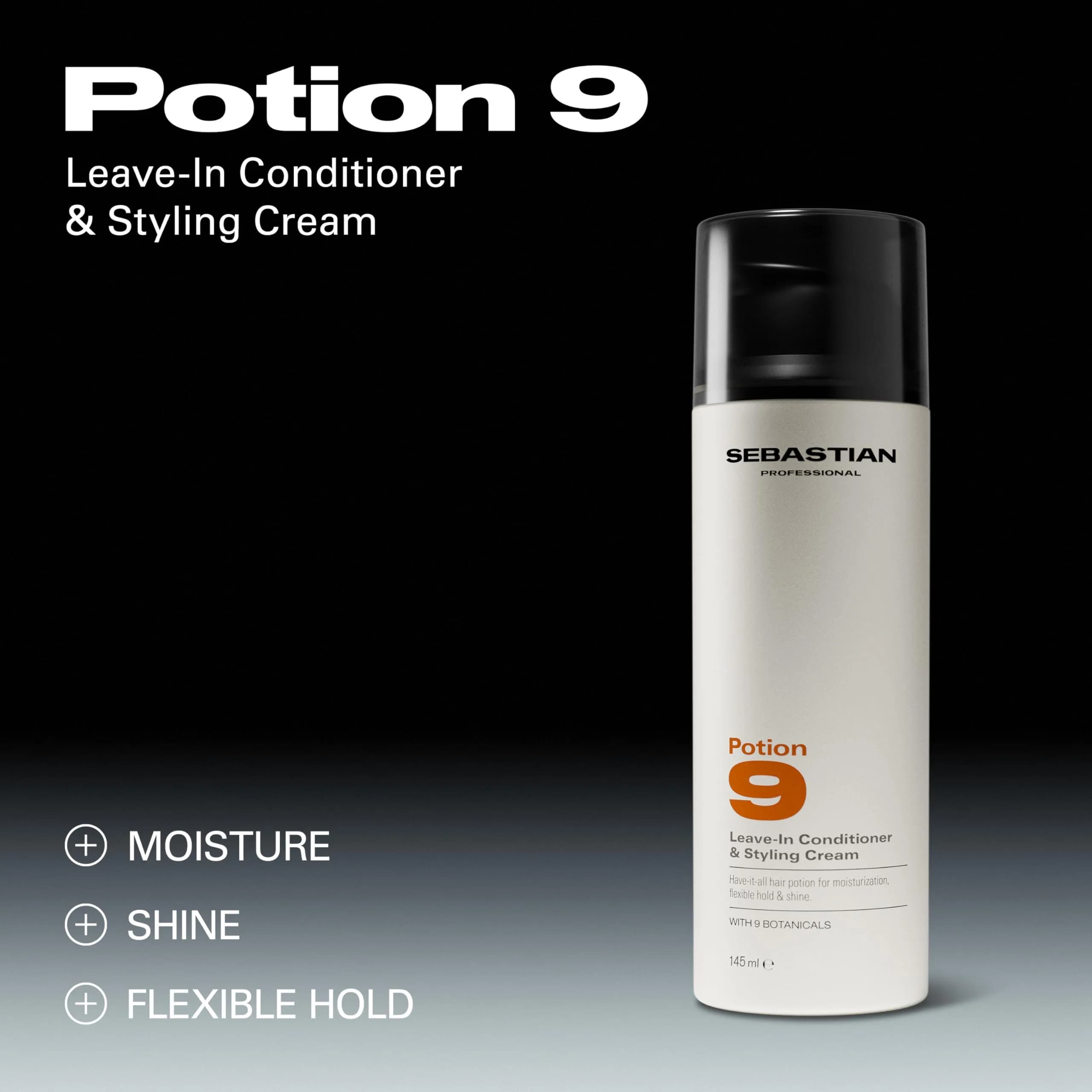 Sebastian Professional Potion 9 Wearable Hair Styling Treatment Cream 145ml (4.9 Fl Oz) | Flexible Hold for Moisture & Shine - view 3