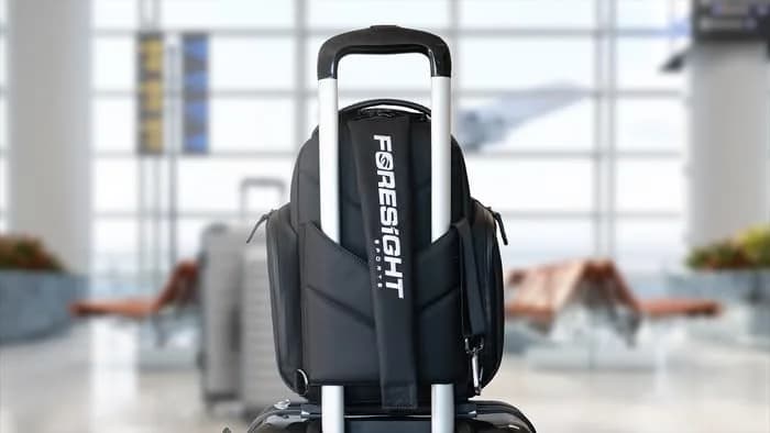 Foresight Sports Vessel Premium Sling Bag | Synthetic Leather, Black, Solid thumbnail 6