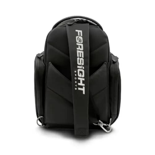Foresight Sports Vessel Premium Sling Bag | Synthetic Leather, Black, Solid thumbnail 2