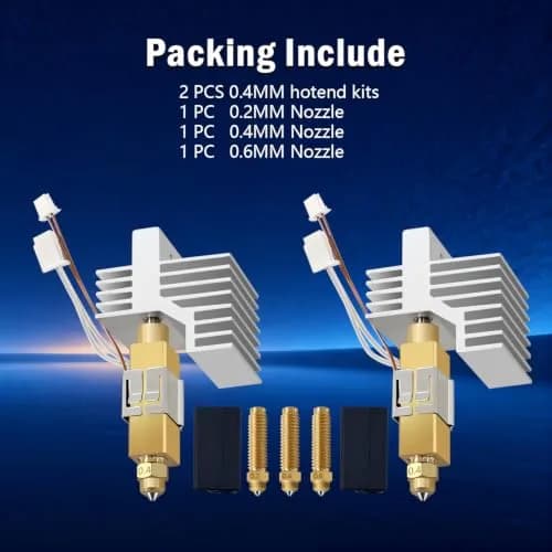 RugooSpink 2PK 0.4MM CC2 Hotend for Centauri Carbon 2 | Ceramic Hot End Upgrade for Elegoo CC2 thumbnail 8