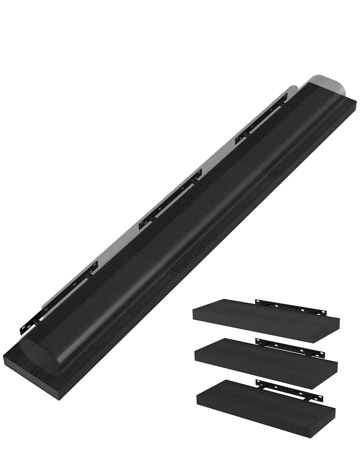WALI Black Soundbar Mount for Sonos Arc & Arc Ultra, Set of 3 | Heavy Duty 10.2 kg (22 lbs) Capacity — Black