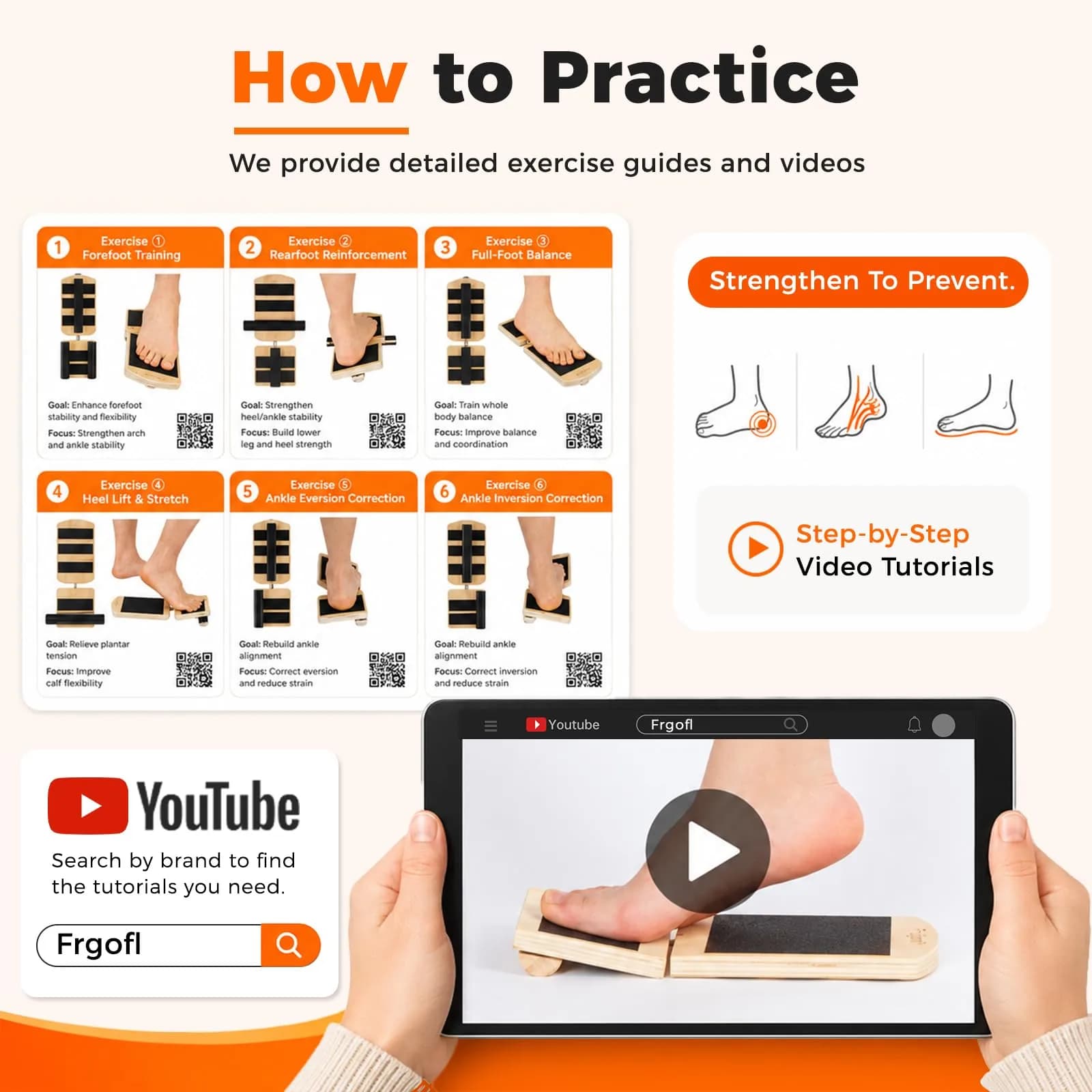 Frgofl Adjustable Balance Board for Ankle Strengthening & Stability, Blue | 32.5cm (13 inch) Rocker Board for Rehab & Standing Desk Use - view 6
