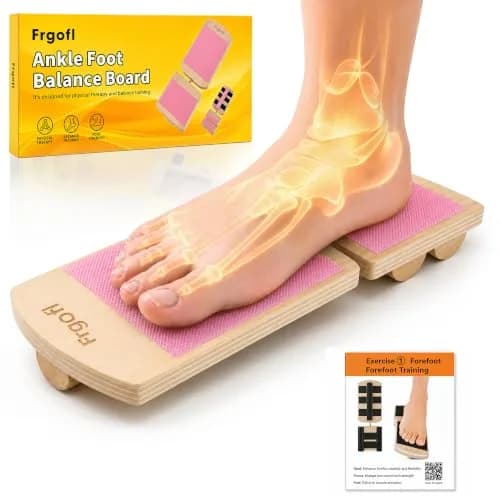Frgofl Adjustable Balance Board for Ankle Strengthening & Stability, Pink | 360° Movement for Injury Rehab & Core Training thumbnail 1