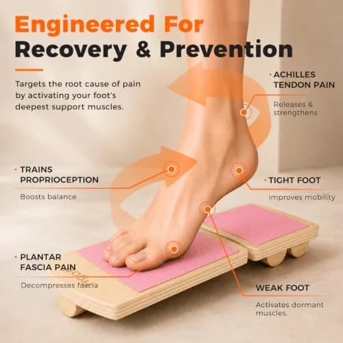 Frgofl Adjustable Balance Board for Ankle Strengthening & Stability, Pink | 360° Movement for Injury Rehab & Core Training thumbnail 3