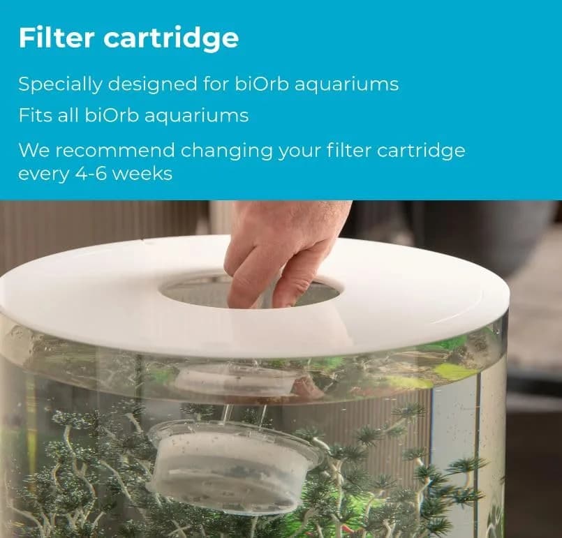 biOrb Service Kit Value Pack 6 Months | Aquarium Care Essentials with 6 Filter Cartridges & Water Treatments (110c) thumbnail 5