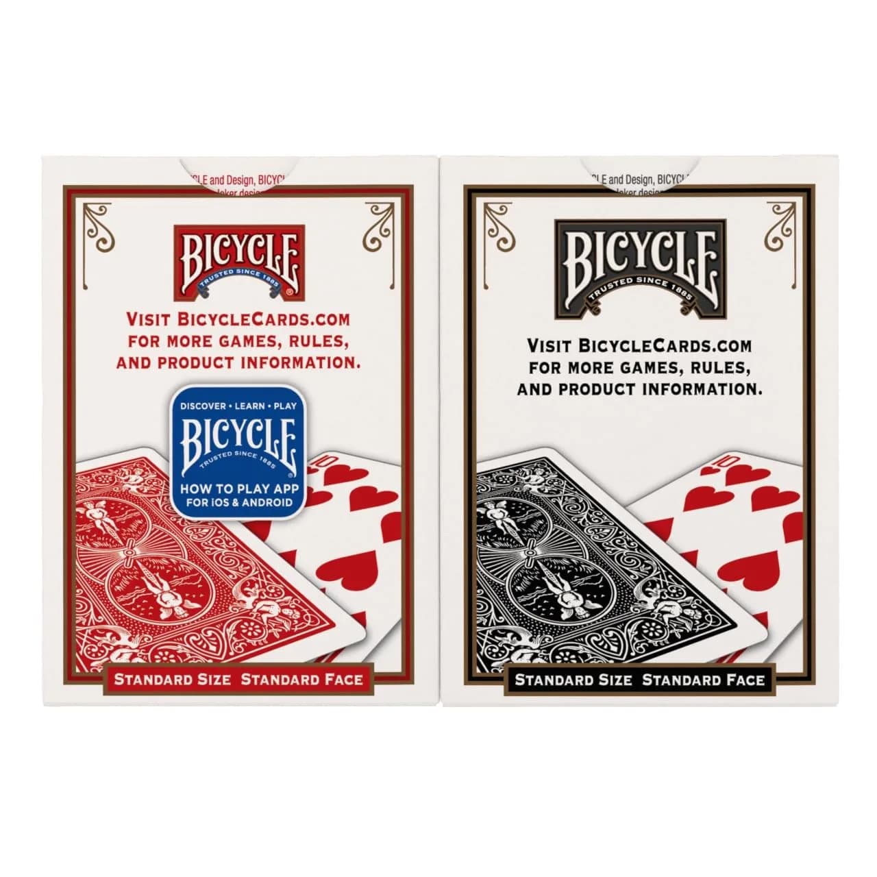 Bicycle 48-Pack Red & Black Rider Back Playing Cards | Standard Index, USA-Made - view 3