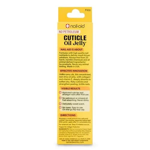 Nail-Aid Cuticle Oil Jelly 0.64 Oz | Non-Drip, Press-On Friendly, Deep Moisturization thumbnail 5