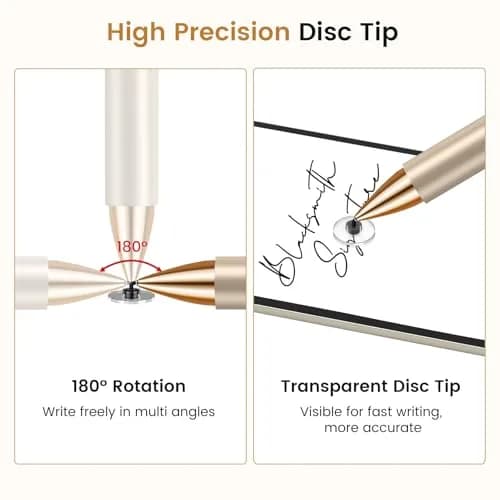 STYLUSHOME Universal Stylus Pens 2-Pack (Black/Gold) | High Precision Sensitivity for All Touch Screens thumbnail 4