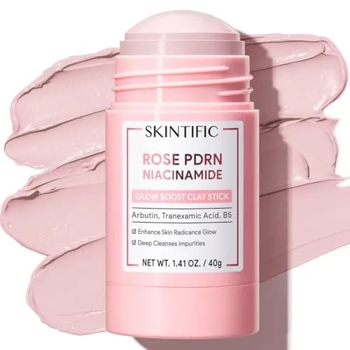 SKINTIFIC Rose PDRN Clay Mask Stick with Niacinamide & Alpha-Arbutin 30g (1.06 oz) | Deep Pore Cleansing for Oily & Dull Skin thumbnail 1