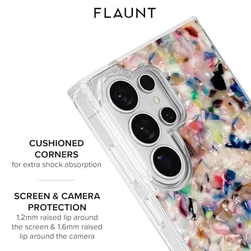 FLAUNT Square Samsung Galaxy S26 Ultra Case - Confetti Tortoise Shell | Shockproof & Magnetic thumbnail 7