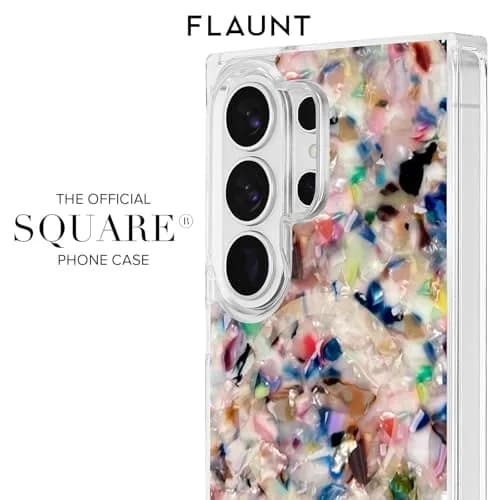 FLAUNT Square Samsung Galaxy S26 Ultra Case - Confetti Tortoise Shell | Shockproof & Magnetic thumbnail 9