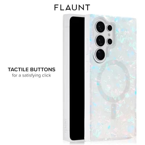 FLAUNT Official Square Samsung Galaxy S26 Ultra Case - Opal Shell | Shockproof & Magnetic thumbnail 6