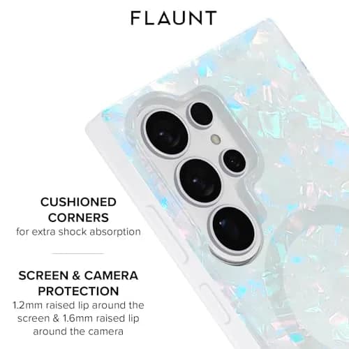 FLAUNT Official Square Samsung Galaxy S26 Ultra Case - Opal Shell | Shockproof & Magnetic thumbnail 7