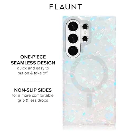 FLAUNT Official Square Samsung Galaxy S26 Ultra Case - Opal Shell | Shockproof & Magnetic thumbnail 8