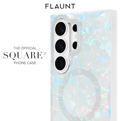 FLAUNT Official Square Samsung Galaxy S26 Ultra Case - Opal Shell | Shockproof & Magnetic thumbnail 9