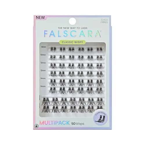 FALSCARA Classic Wispy False Eyelashes 8mm-16mm | Reusable Lash Clusters for Natural & Glam Looks thumbnail 1