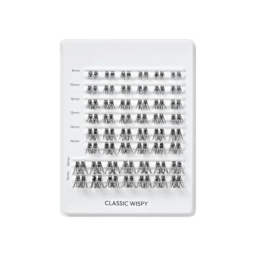 FALSCARA Classic Wispy False Eyelashes 8mm-16mm | Reusable Lash Clusters for Natural & Glam Looks thumbnail 4