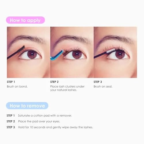 FALSCARA Classic Wispy False Eyelashes 8mm-16mm | Reusable Lash Clusters for Natural & Glam Looks thumbnail 8