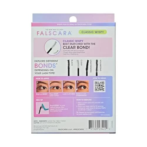FALSCARA Classic Wispy False Eyelashes 8mm-16mm | Reusable Lash Clusters for Natural & Glam Looks thumbnail 9