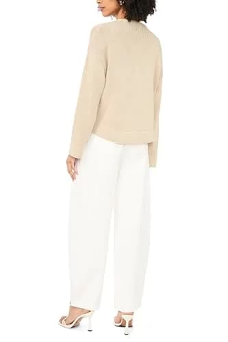 1.STATE Long Sleeve TIE Bow Front Cardigan | Feminine, Adjustable Fit, Cotton (0.59kg / 1.3lb) thumbnail 2